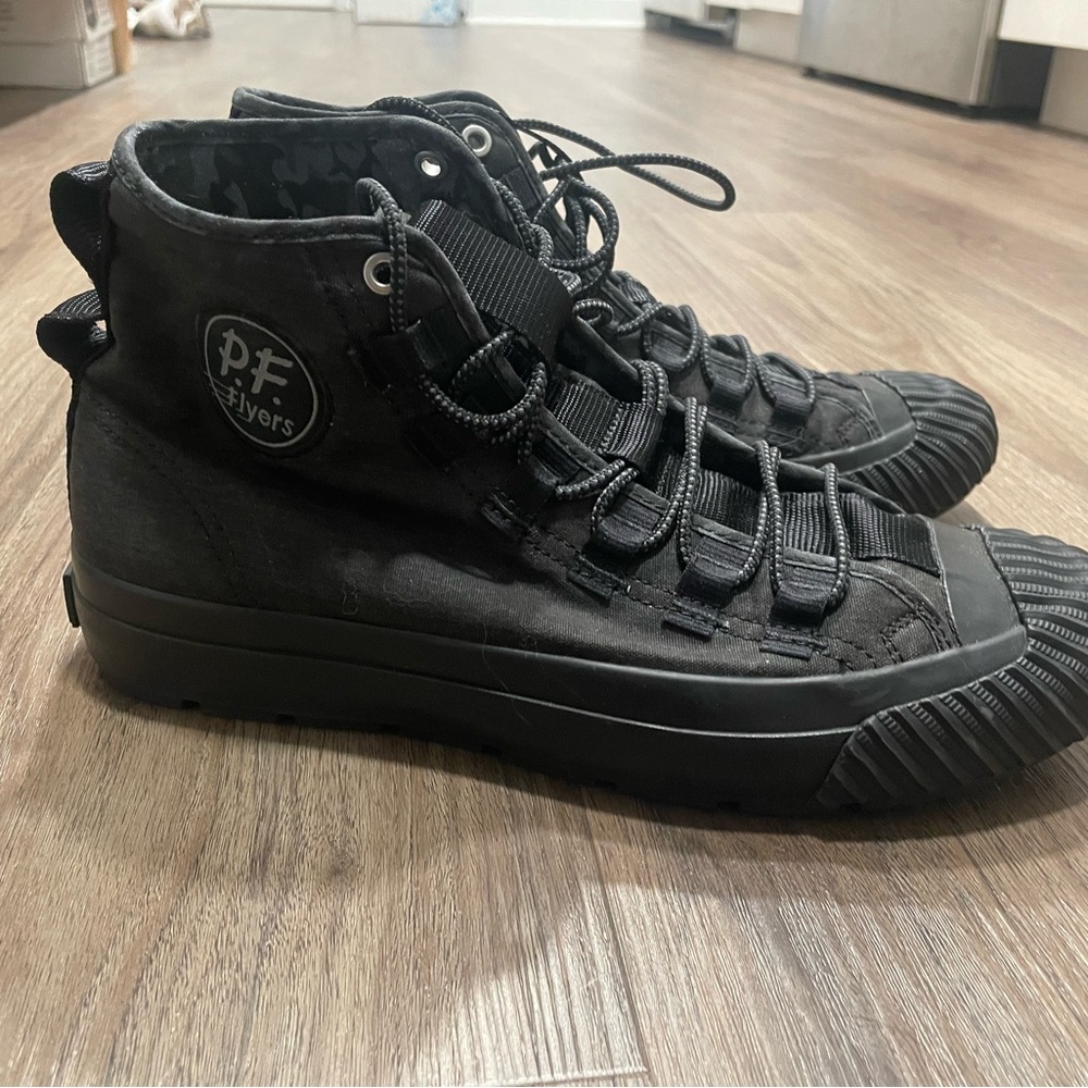 P.F. Flyers Black High-Tops / Worn 3 Times Total, Like New